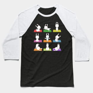 Bunny Yoga Funny Rabbits In Yoga Poses Sports T-Shirt Baseball T-Shirt